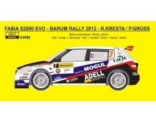 Decal – Fabia S2000 EVO - Barum Rally 2012 - Kresta / Gross